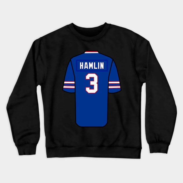 Damar Hamlin Jersey Crewneck Sweatshirt by meldikalindo9